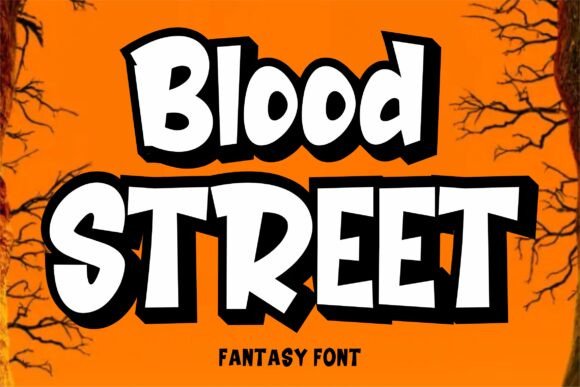 Blood Street: A Spooky Display Font for Bold Editorial Design