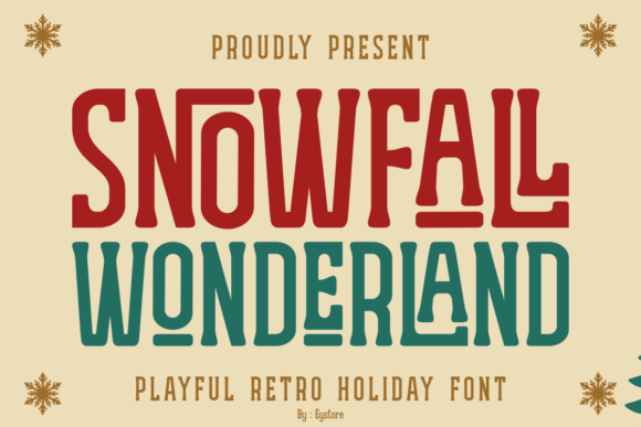 Bringing Festive Cheer with Snowfall Wonderland Font