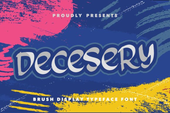 Decesery: A Bold and Playful Brush Display Typeface