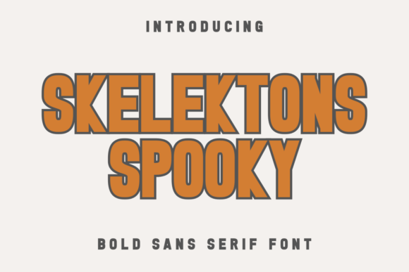 Discover Skelektons Spooky: A Bold and Spooky Display Font