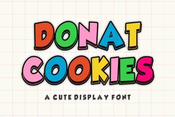 Donat Cookies: A Charming Display Font for Web Design