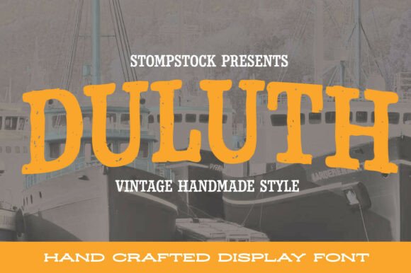 Enhance Your Brand with Duluth: A Rugged, Hand-Crafted Display Font