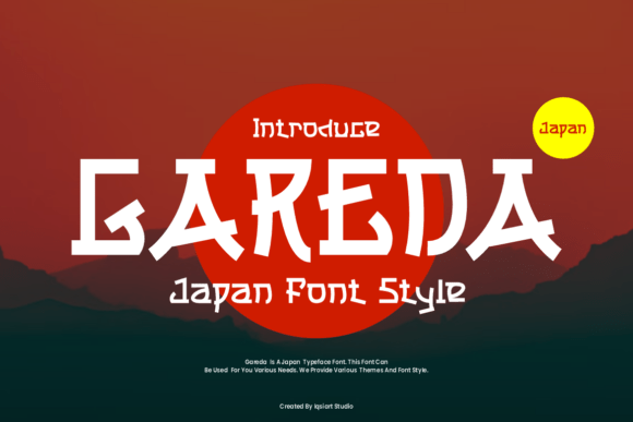 Enhance Your Campaigns with Gareda: A Bold Japanese-Style Font