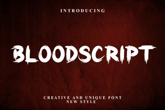 Enhance Your Web Design with Bloodscript Font