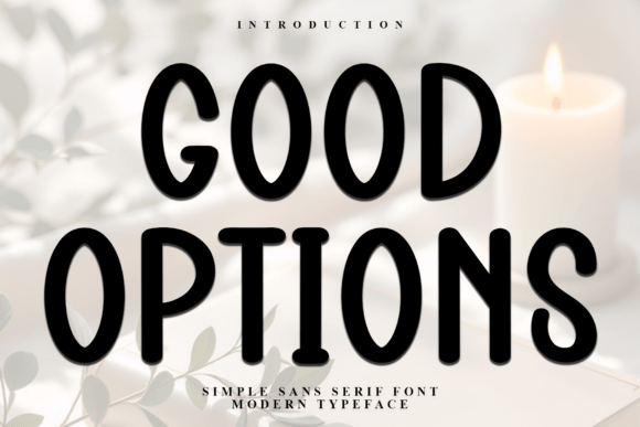 Good Options: A Festive Display Font for Web Design