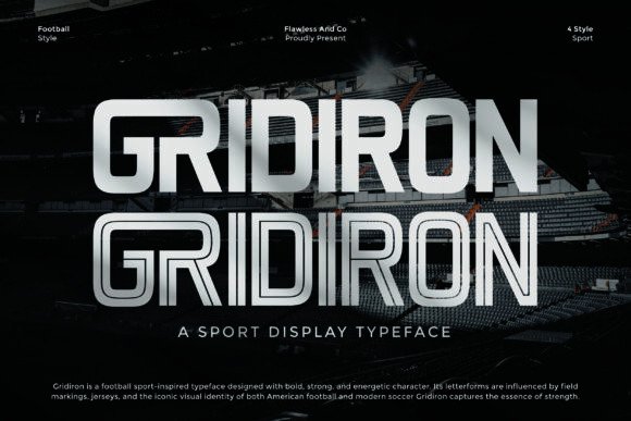 Gridiron: A Bold and Dynamic Display Font for Modern Brands
