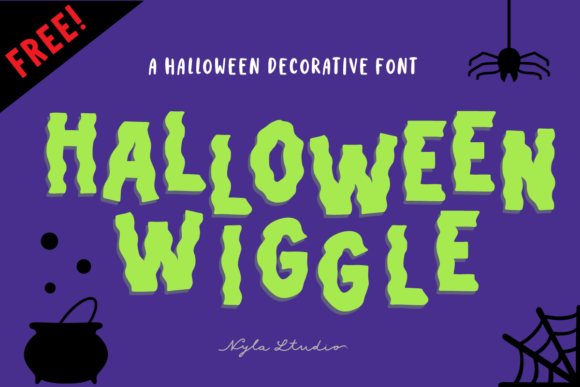 Halloween Wiggle: A Spooky and Playful Display Font