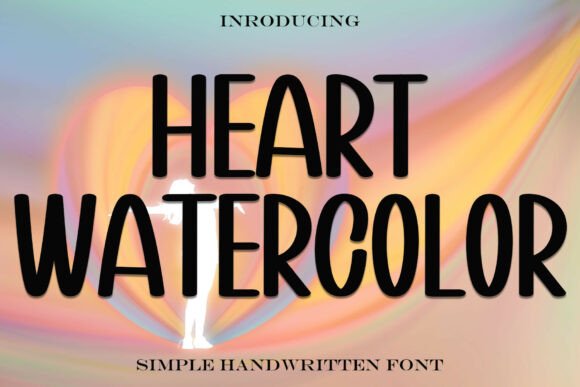 Heart Watercolor: A Handwritten Font for Editorial Charm