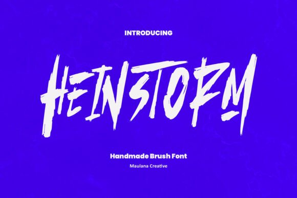 Heinstorm: A Bold Brush Font for Dynamic Web Design