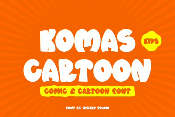 Komas Cartoon: A Bold and Playful Display Typeface