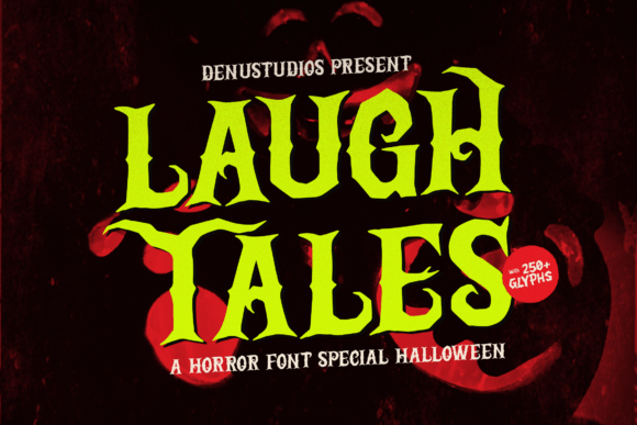 Laugh Tales: A Chilling Display Font for Editorial Design