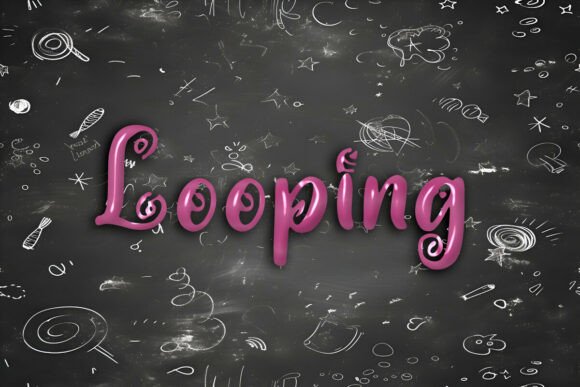 Looping: A Whimsical Display Font for Creative Branding