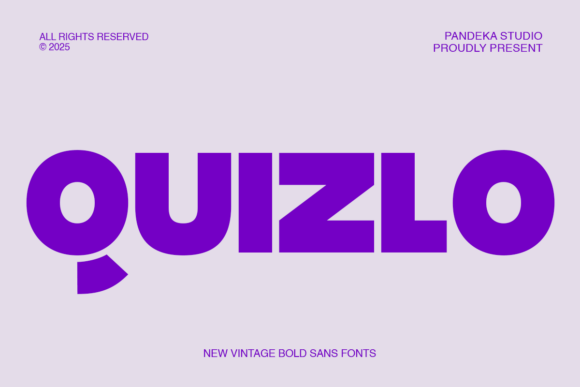 Quizlo: A Playful Display Font for Engaging Content