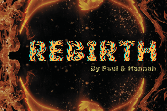 Rebirth: A Fiery Display Font for Crafters and Creators