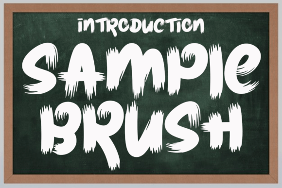 Sample Brush: A Dynamic Display Font for Bold Branding