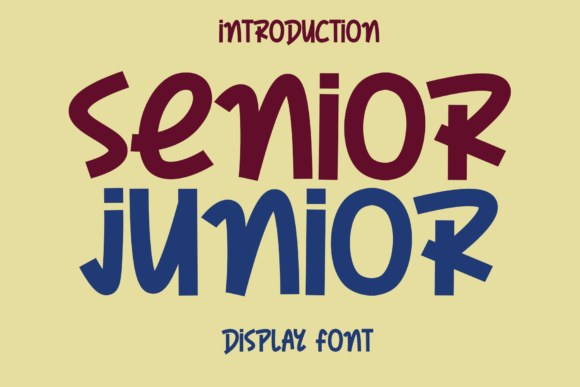 Senior Junior: A Friendly and Clean Display Font for Web Design