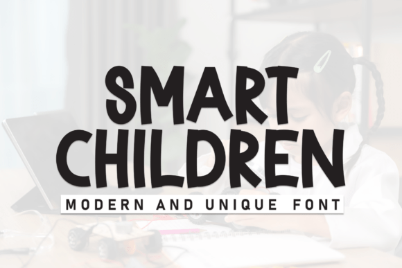Smart Children: A Friendly Display Font for Editorial Design