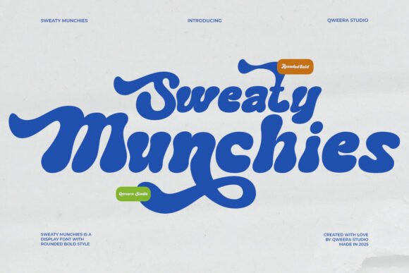 Sweaty Munchies: A Playful Display Font for Creative Web Design