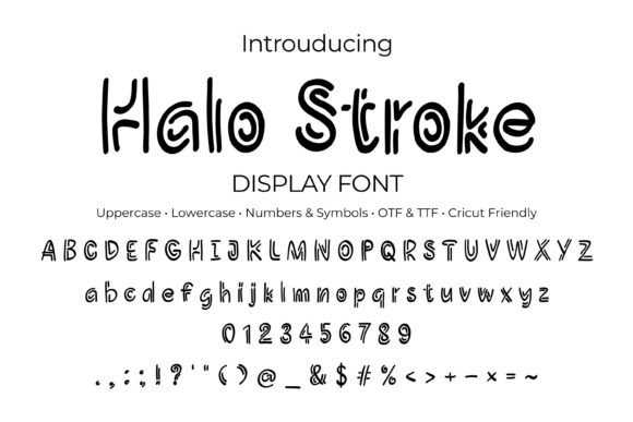 Transform Your Brand with Halo Stroke: A Playful Display Font