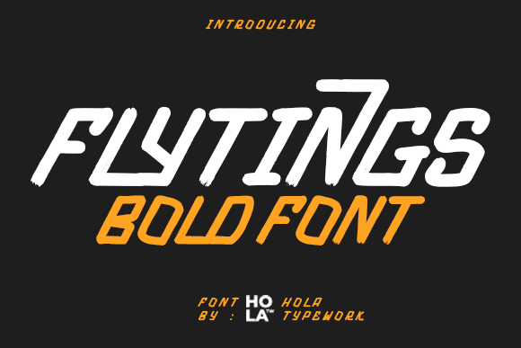 Unleash Creativity with Flytings: A Bold, Energetic Font