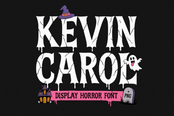 Unveiling Jt Kevincarol: A Spooky Display Font for Dark Branding