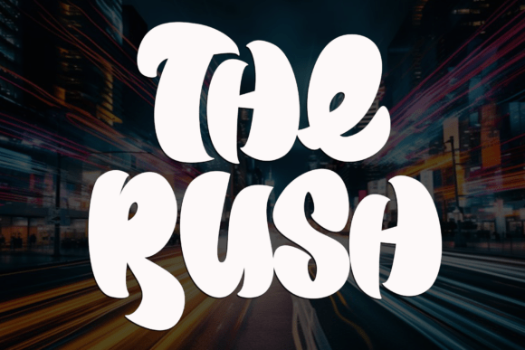 Unveiling The Rush: A Bold Display Font